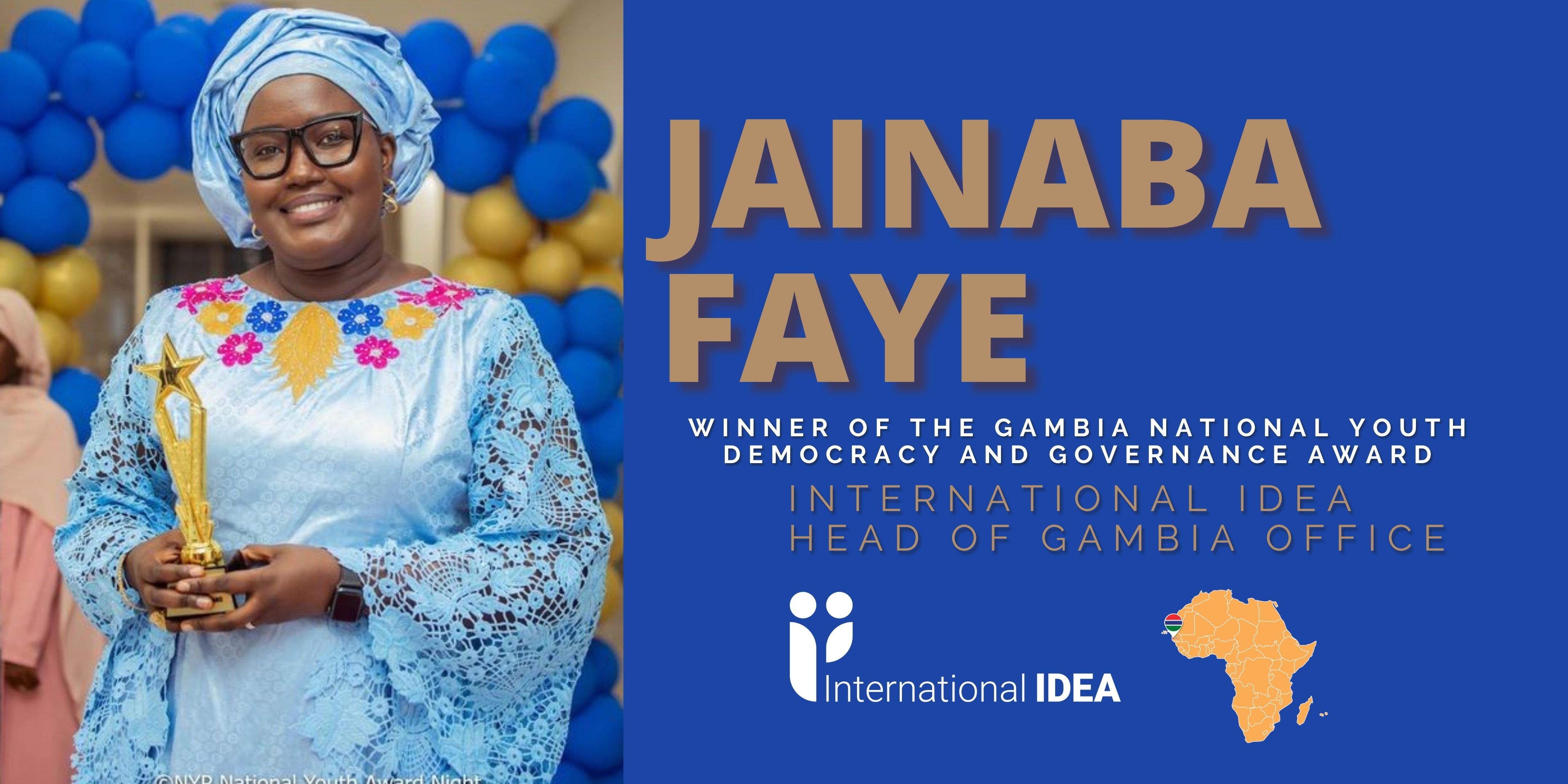 Jainaba Faye, Head of International IDEA’s country office in The Gambia.